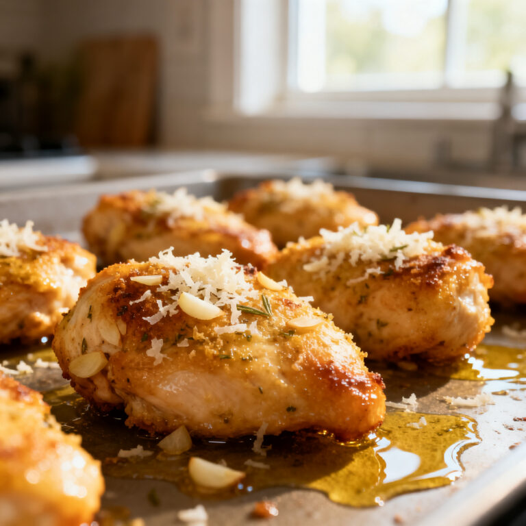 Air Fryer Garlic Parmesan Chicken Bites