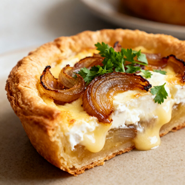 Caramelized Onion and Goat Cheese Puff Pastry Tart