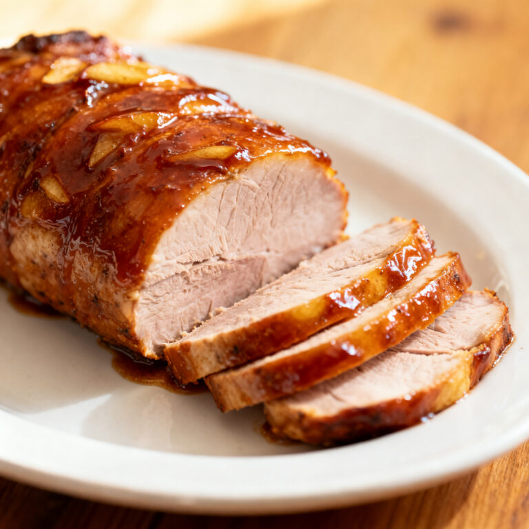 Apple Cider Glazed Pork Tenderloin (Double-Reduction Method)