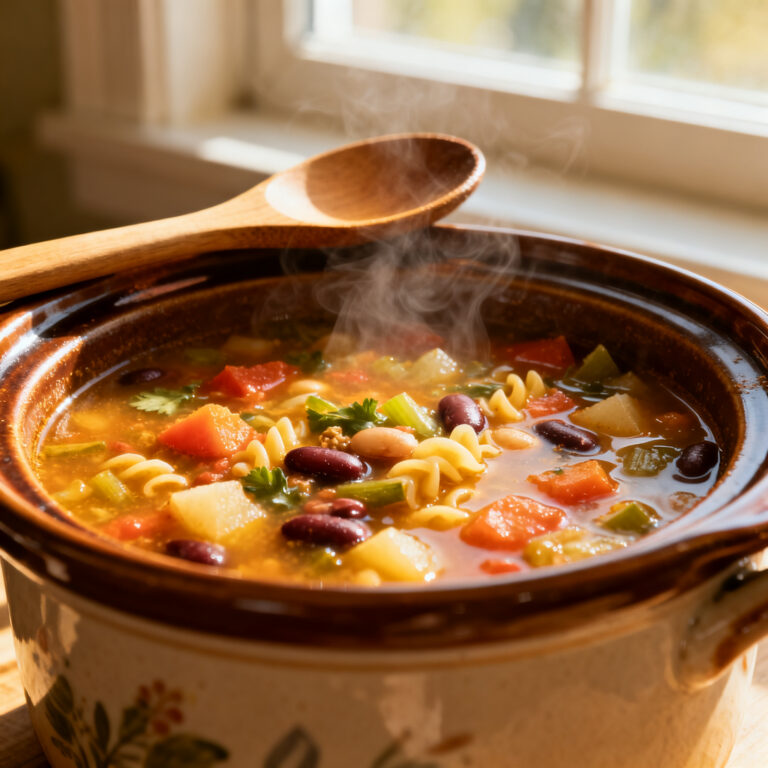 Slow Cooker Minestrone Soup (The Backwards Method for Big Flavor)