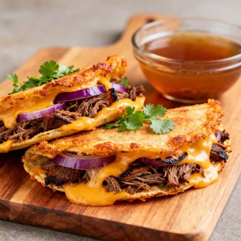 Quesabirria Tacos – Crispy Cheese-Crusted Dinner