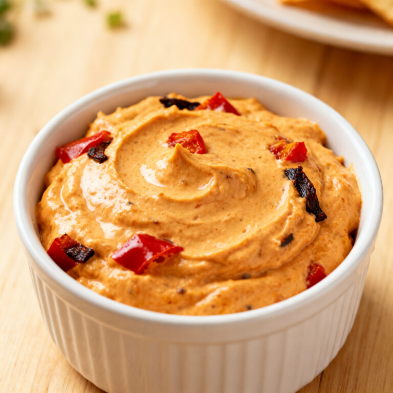 Smoky Chipotle Pimiento Cheese Dip (No Jarred Pimientos)